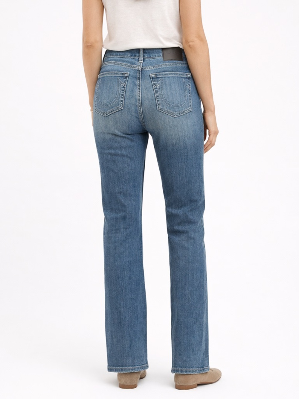 True Religion Becca Bootcut Jeans Size 27 Mid Rise Made in Mexico #204447